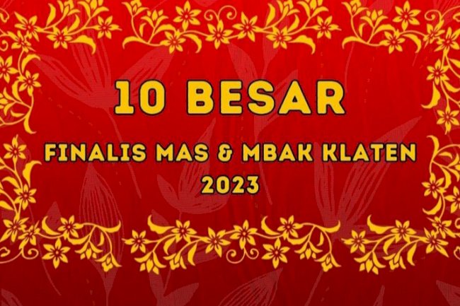 Finalis Mas dan Mbak Klaten 2023