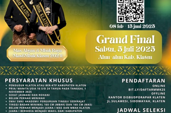 Mas & Mbak Klaten 2025 Akan segera Digelar
