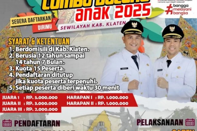 Lomba Dalang Anak 2025
