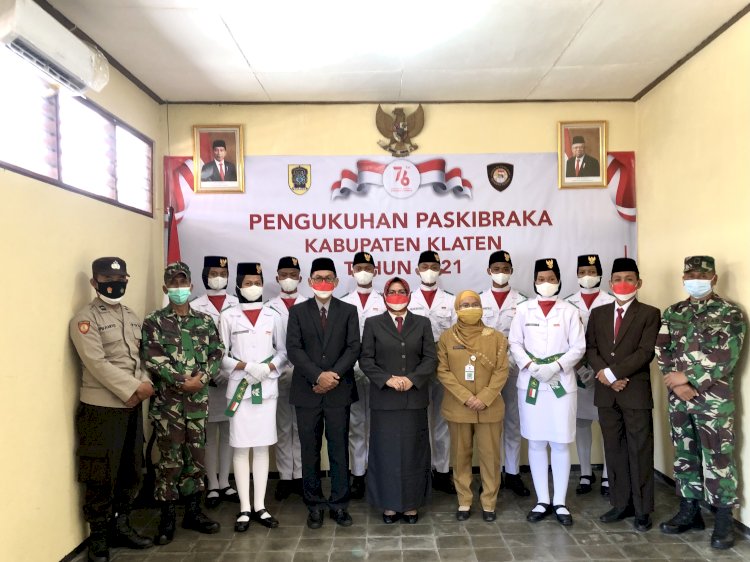 Pengukuhan Paskibraka Kabupaten Klaten Tahun 2021