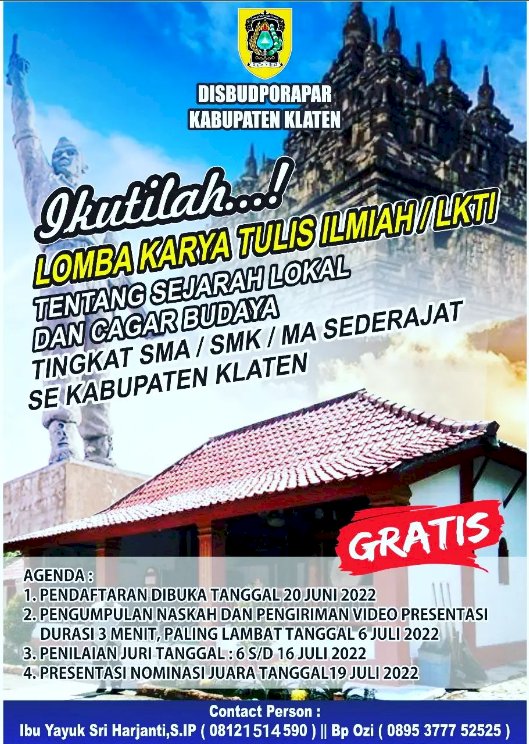 LOMBA KARYA TULIS ILMIAH TINGKAT PELAJAR