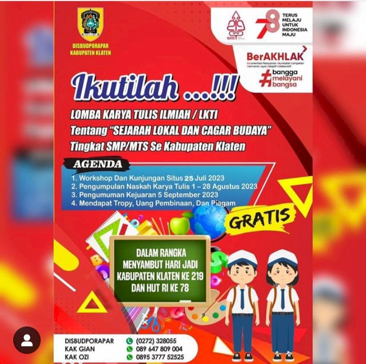 Lomba Karya Tulis Ilmiah Pelajar