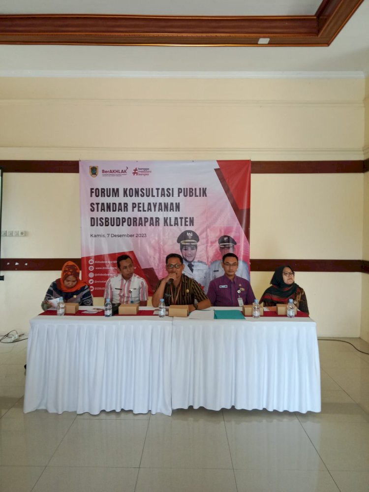 Forum Konsultasi Publik Standar Pelayanan