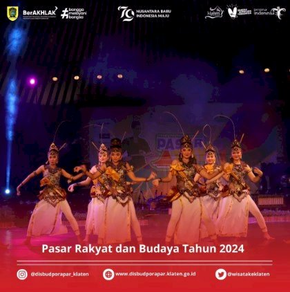 Pondok Seni Dika Wakil Klaten di Pasar Rakyat dan Budaya 