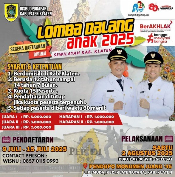 Lomba Dalang Anak 2025