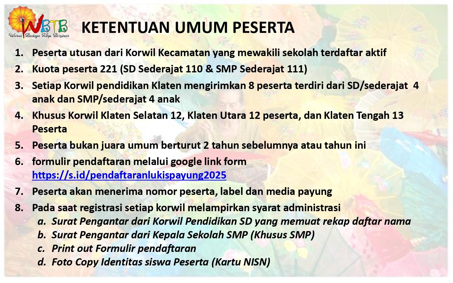 Lomba Lukis Payung 2025