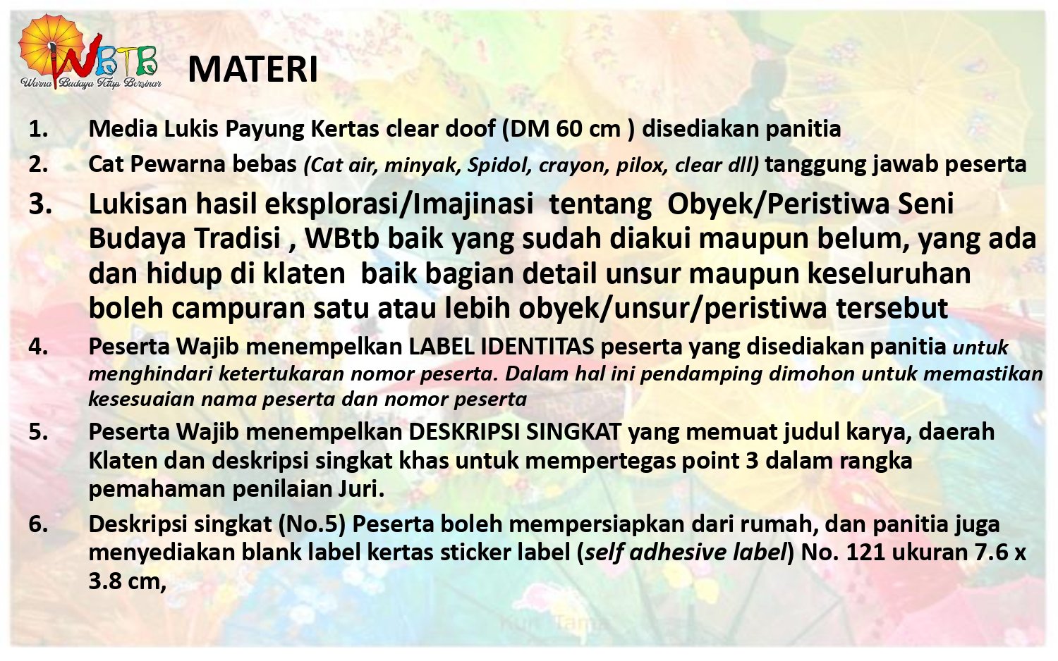 Lomba Lukis Payung 2025