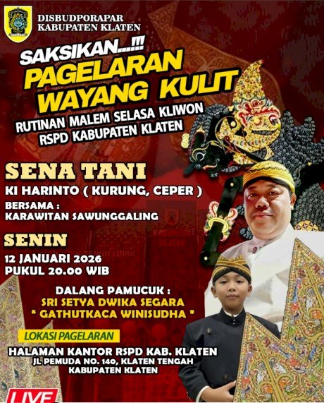 Pagelaran Wayang Kulit Malam Seloso Kliwon